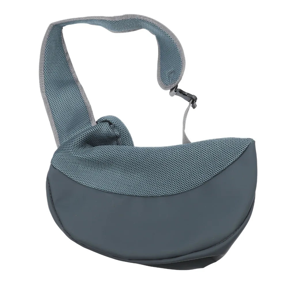 Breathable Mesh Pet Sling Carrier (Single Shoulder, Adjustable, Soft Fabric)