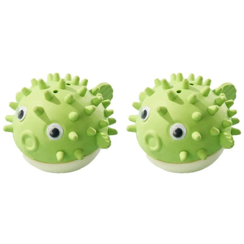 Catnip Pufferfish Ball Toys with Dust Cover — 2-Pack Teeth Grinder
