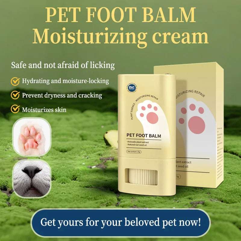 Pet Paw Balm — Lickable, Hypoallergenic Moisturizer for Cracked Paws