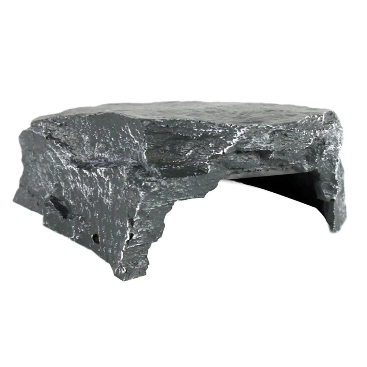 Resin Rock Basking Platform — Turtle Dock & Reptile Hideaway for Tanks