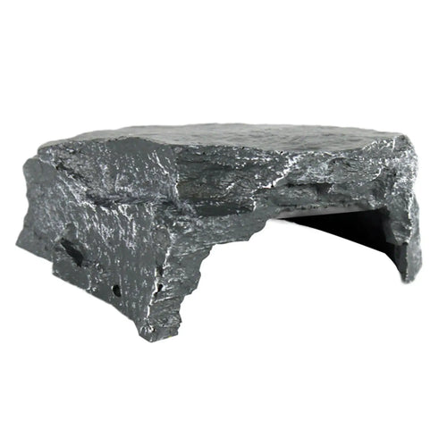 Resin Rock Basking Platform — Turtle Dock & Reptile Hideaway for Tanks