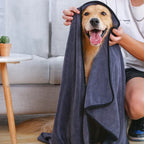 Microfiber Quick-Dry Pet Towel — Ultra-Absorbent Drying Towel for Dogs & Cats