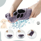 Embroidered Microfiber Pet Bath Towel — Soft, Quick-Drying, Two Sizes