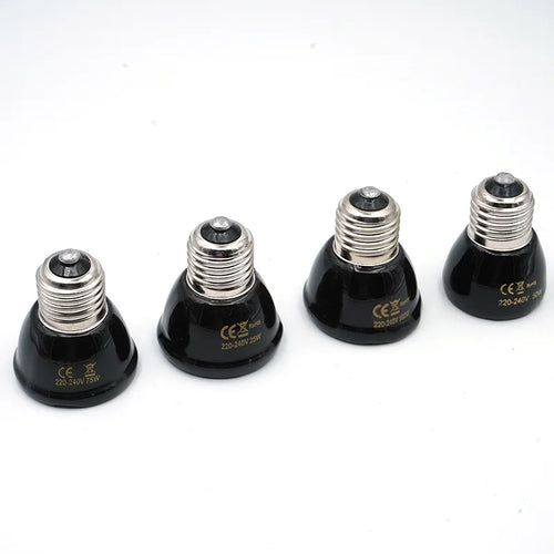 Ceramic Infrared Heat Emitter — 20,000-Hour No-Light Bulb, E27, 25W-100W