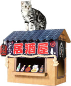 Cardboard Cat House with Scratcher, Izakaya Bar Design