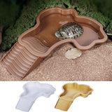 Reptile Bathing Pool with Ramp — Slip-Proof Soaking Tub for Turtles & Tortoises
