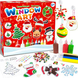 DIY Christmas Window Paint Art Kit (208-Piece Craft Set)