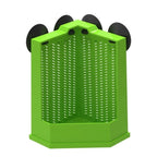 Suction Cup Corner Feeder — Wall-Mounted Feeding Dish for Reptiles