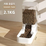 Transparent Gravity Pet Feeder & Water Bowl Set (High Capacity, Cats & Dogs)