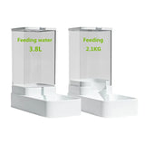 Gravity Pet Feeder & Water Bowl Set (Transparent, High Capacity)
