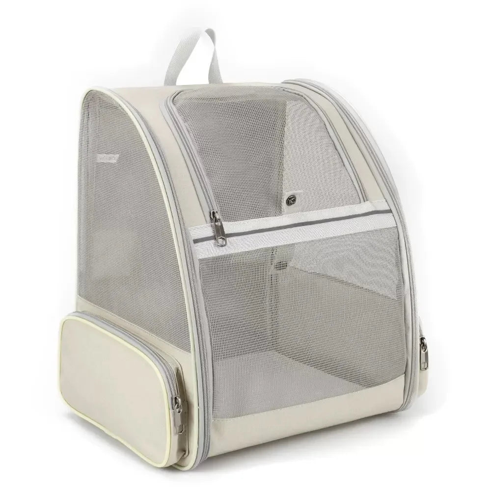 Foldable Pet Carrier Backpack (Suede, Large Capacity, 5 Colors)