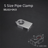 Aluminum Aquarium Water Tube Holder (Portable Pipe Bracket, Fixed Clip)