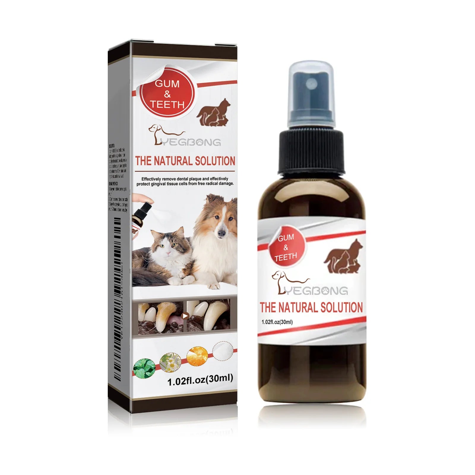 Pet Oral Cleansing Spray — Removes Tartar & Freshens Breath, 30ml