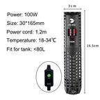 Aquarium Submersible Heater with Thermostat 50–500W