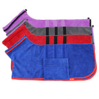 Microfiber Dog Bathrobe — Adjustable, Super Absorbent Drying Coat, XS–3XL