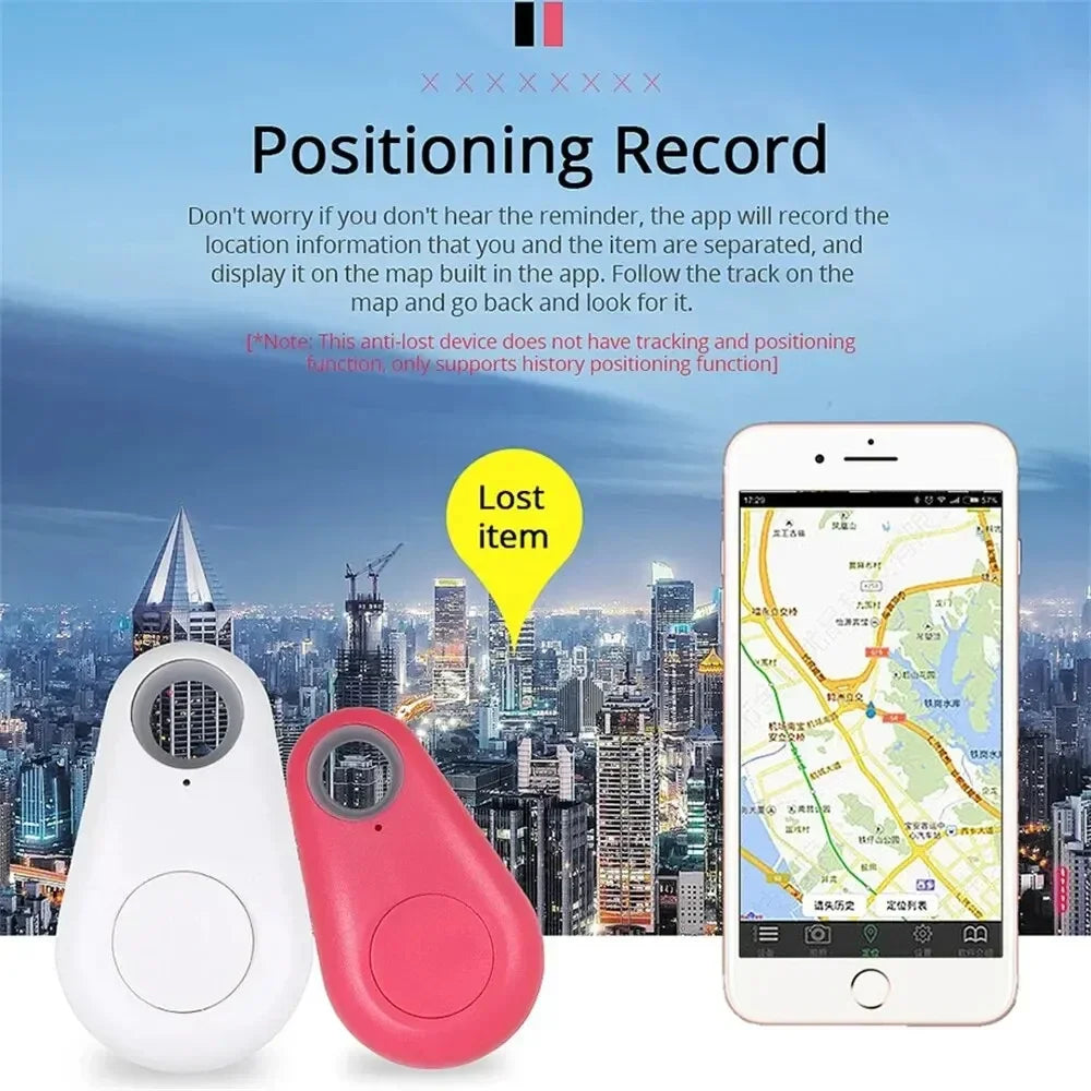 Bluetooth Smart Tag Keychain Tracker - Anti-Loss Finder for Pets & Keys