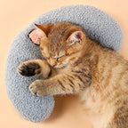 U-Shaped Plush Pet Pillow — Cervical Support Sleep Cushion for Cats & Dogs