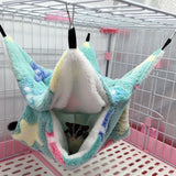 Cozy Fleece Hideout Hammock for Hamsters, Guinea Pigs & Sugar Gliders