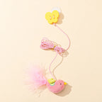 Hanging Simulation Bird & Insect Cat Toy — Self-Play Teaser Wand Toy for Kittens