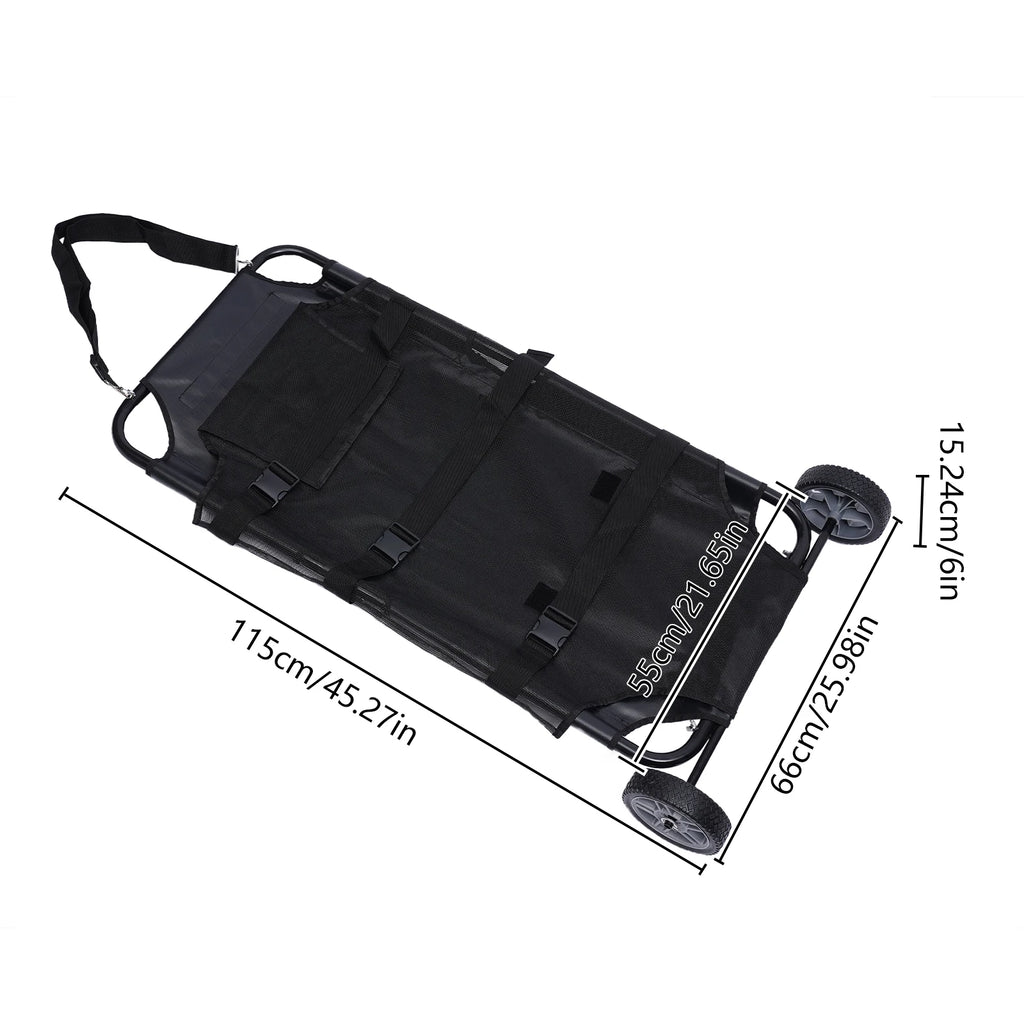 Foldable Pet Stretcher for Veterinary Transport (50kg Capacity)
