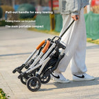 Lightweight Foldable 4-Wheel Pet Stroller for Medium, Large Dogs & Teddy Breeds