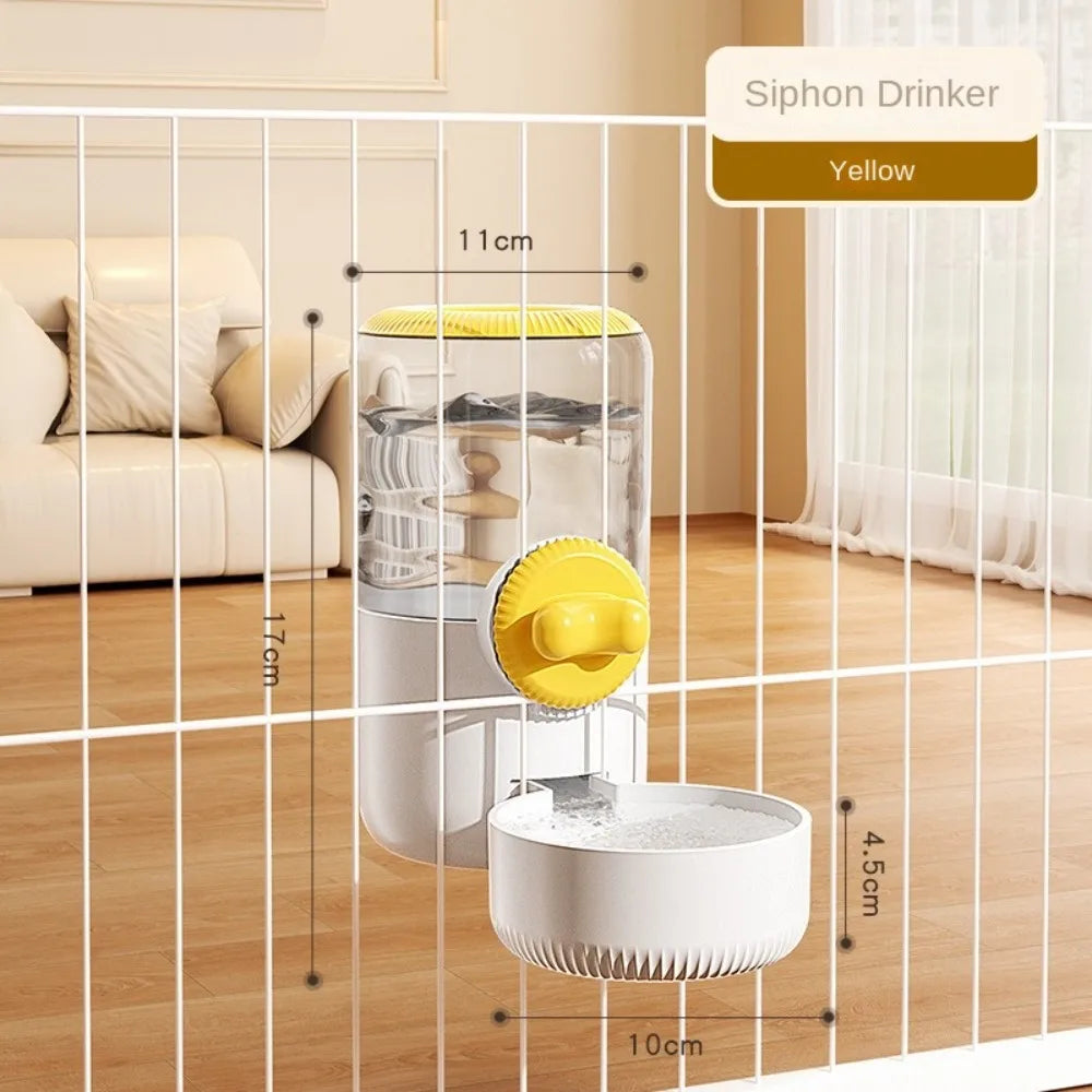 Cage-Hanging Automatic Pet Feeder (Detachable Bowl, Large Capacity)