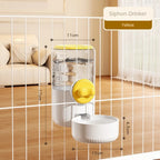 Cage-Hanging Automatic Pet Feeder (Detachable Bowl, Large Capacity)