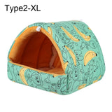 Small Animal Sleeping Nest — Warm Cotton Bed for Hamsters & Rabbits