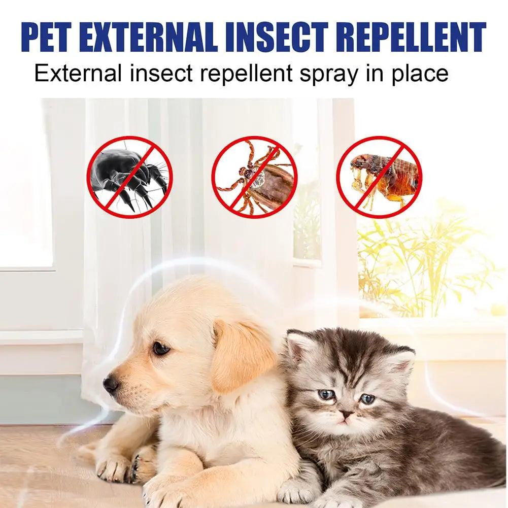 Plant Essence Flea & Tick Spray — Herbal Formula for Dogs & Cats, 100ml