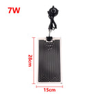 Adjustable Graphene Reptile Heat Mat — 10-Level Thermostat, 5W–45W
