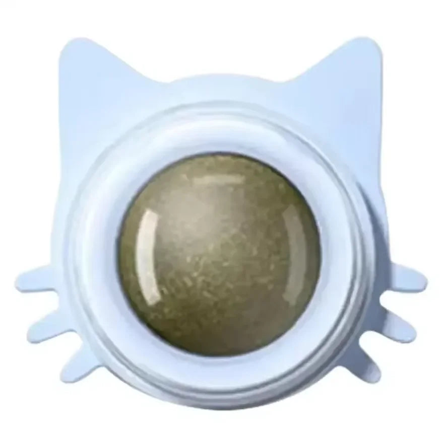 Natural Catnip Wall-Spin Ball — Mint Dental & Digestive Stimulator
