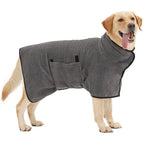 Full-Body Dog Bathrobe — Absorbent Quick-Dry Wrap for Dogs & Cats