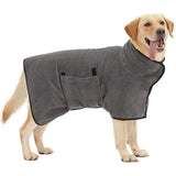 Full-Body Dog Bathrobe — Absorbent Quick-Dry Wrap for Dogs & Cats