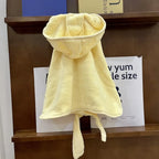 Hooded Dog Bath Robe — Super-Absorbent Cotton Towel for After Bath & Swim