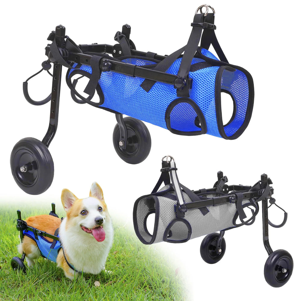 Dog Mobility Scooter Rehabilitation Cart — Assisted Walking Aid for Leg Injury & Disability