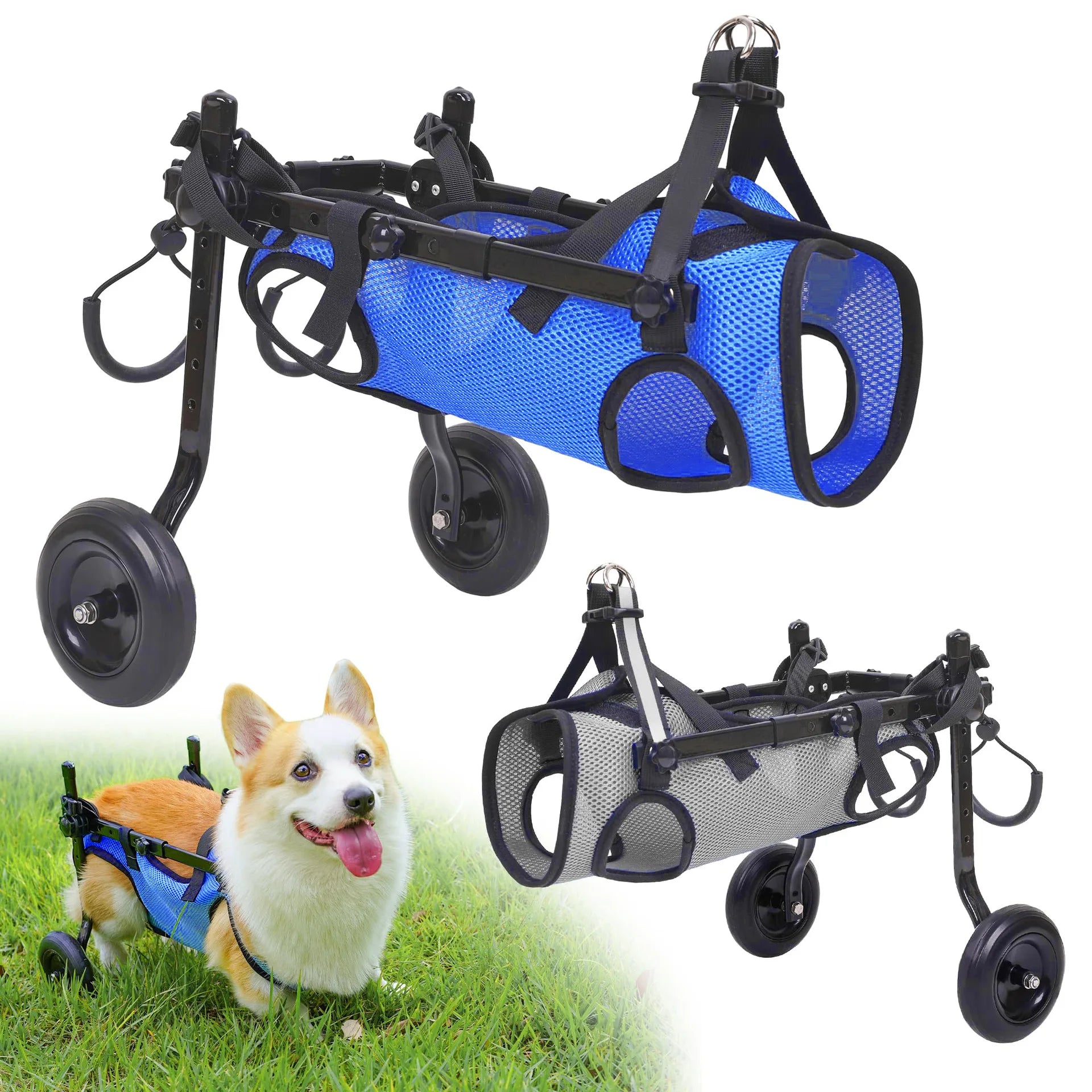 Dog Mobility Scooter Rehabilitation Cart — Assisted Walking Aid for Leg Injury & Disability