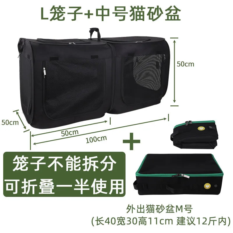 Portable Waterproof Car Pet Bed Crate (Anti-Shedding, Backseat, Foldable)