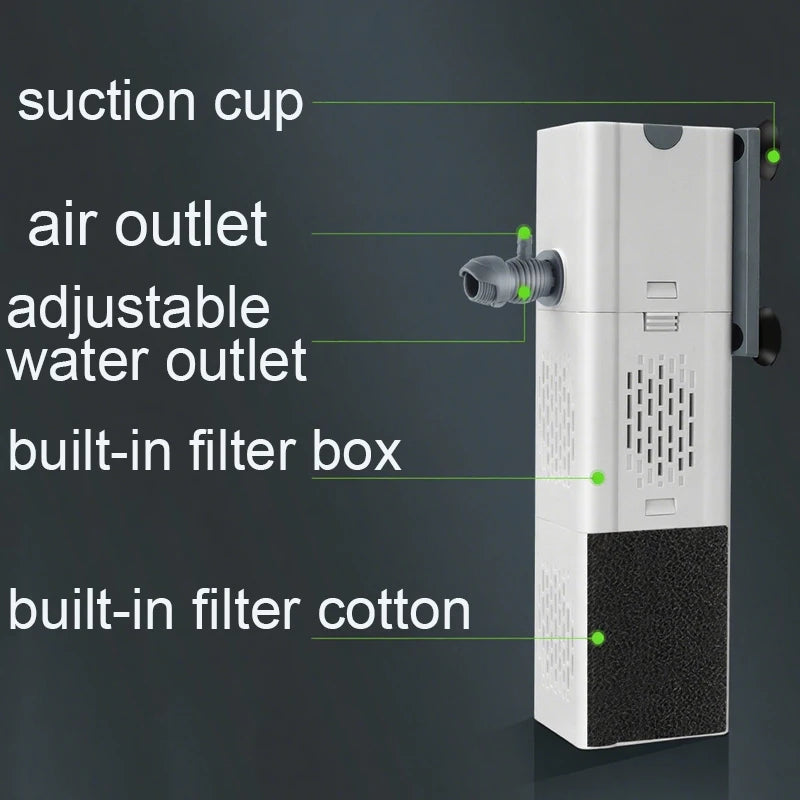 Silent Submersible Aquarium Filter Pump & Wave Maker