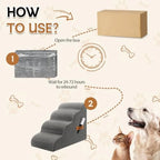 Non-Slip Waterproof Pet Stairs Ramp for Beds & Couches
