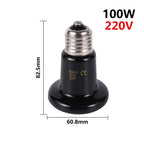 Ceramic Pet Heating Lamp — E27 Reptile Bulb for Tortoises, Snakes & Spiders