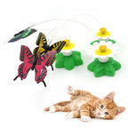 Electric Rotating Butterfly & Hummingbird Wand — Automatic Flying Cat Toy