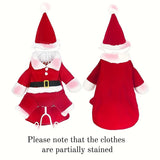 Santa Claus Costume Dress for Cats (Christmas Cosplay Outfit)