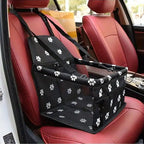 Foldable Dog Car Booster Seat with Safety Belt