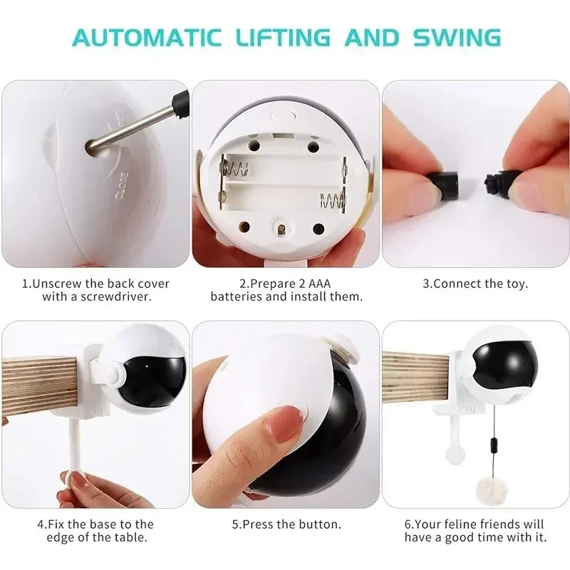 Electronic Yo-Yo Lifting Ball Cat Toy