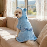 Quick-Dry Pet Bathrobe Towel — Super-Absorbent for Dogs & Cats