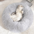Round Plush Dog Bed