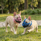 Short Snout Dog Muzzle Anti-Bite (Soft Touch, Adjustable, Breathable, Flexible)