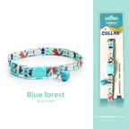 Woven Cat Collar with Bell & Safety Buckle