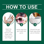 Pet Teeth Cleaning Wipes — Removes Food Residue & Freshens Breath