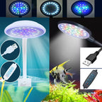 USB LED Aquarium Clip Lamp (5V, 5W/7W, Flexible Neck, Fish Tank Light)